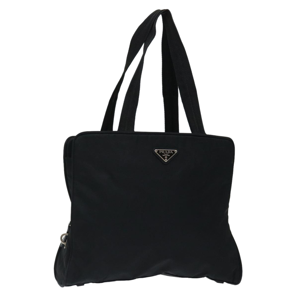 PRADA Shoulder Bag Nylon Black Auth 71120 - Picture 1 of 16